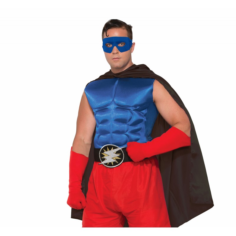 Blue Hero Superheroes & Villains Muscle Chest for Adult - Accessory