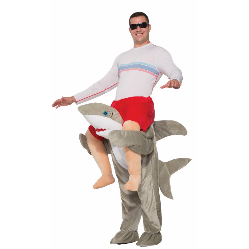 Shark Animals Piggy Back Adult Costume