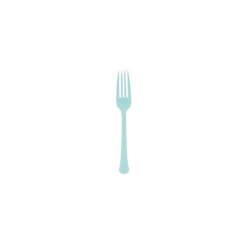 Robin's Egg Blue Premium Extra Heavy Weight Forks 20 pk Robin's Egg Blue Premium Extra Heavy Weight Forks 20 pk