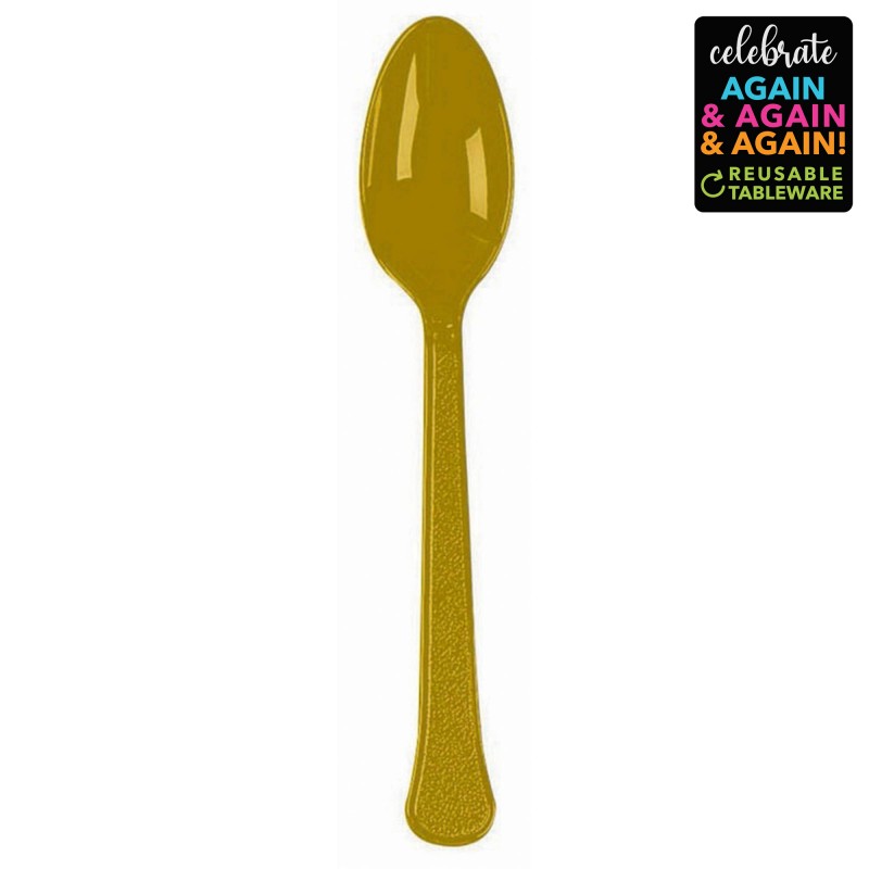 Gold Premium Extra Heavy Weight Spoons 20 pk Gold Premium Extra Heavy Weight Spoons 20 pk