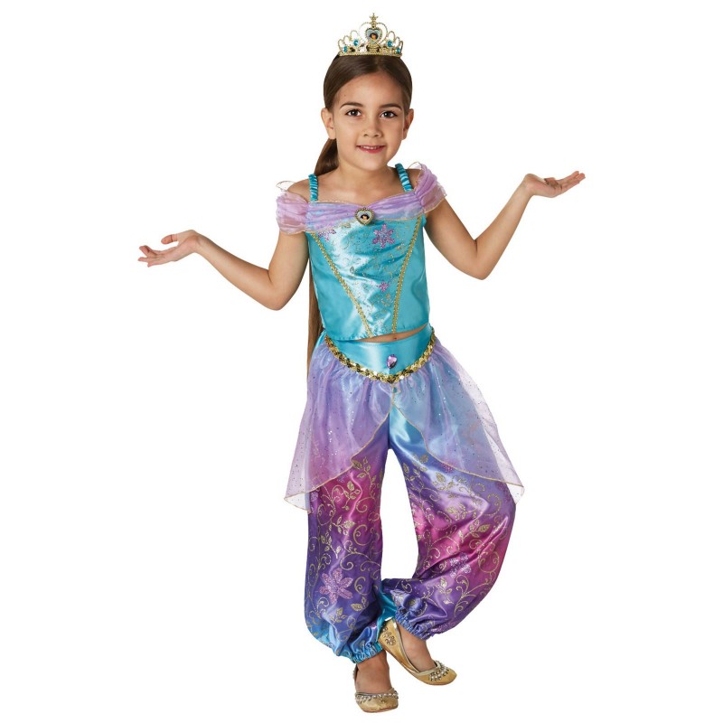 Jasmine Aladdin Rainbow Deluxe Child Costume