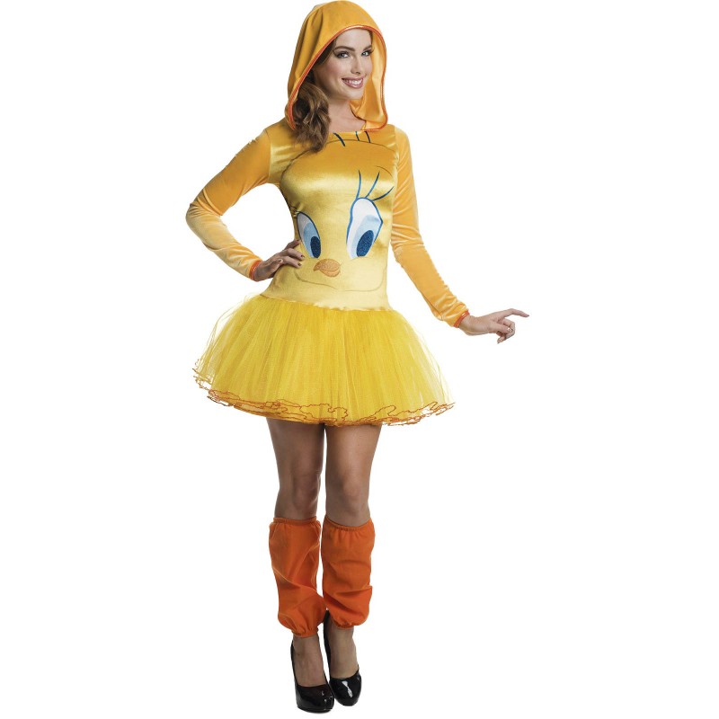 Tweety Hooded Tutu Adult Dress Looney Tunes