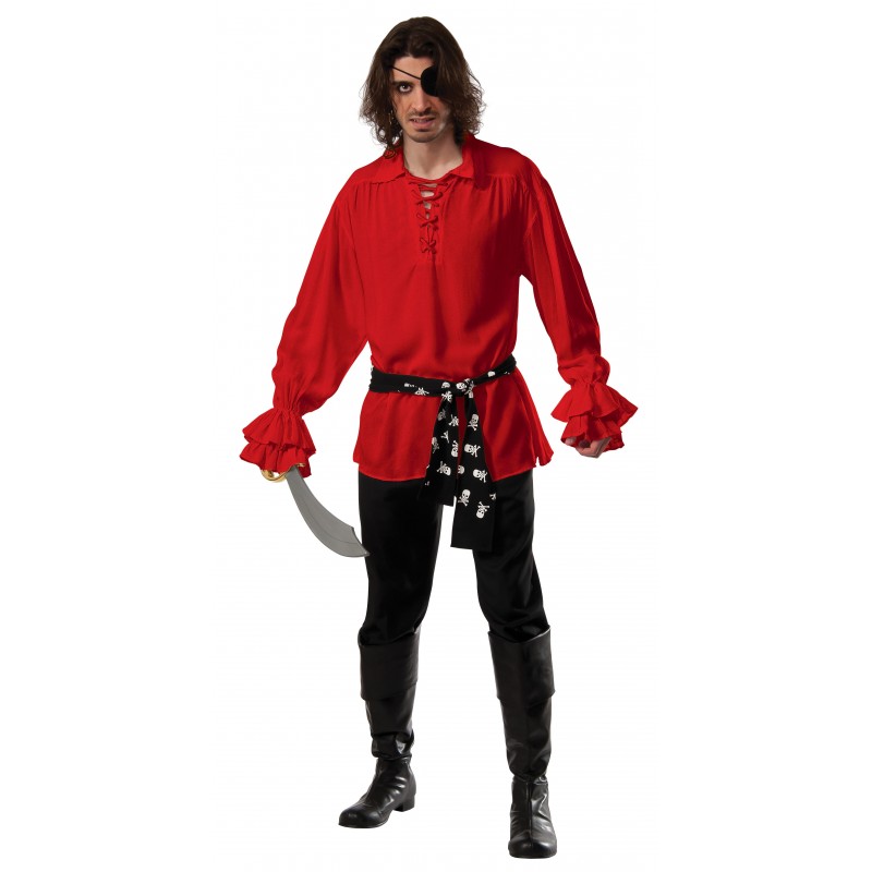 Cotton Pirate Red Adult Shirt
