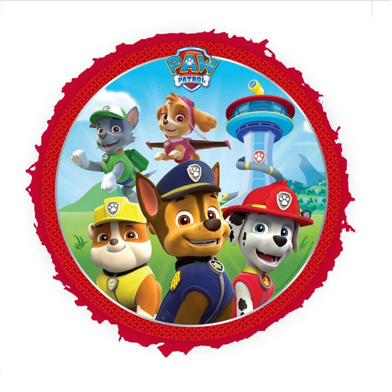 Round Paw Patrol Pinatas 41.5cm x 41.5cm x 7.62cm