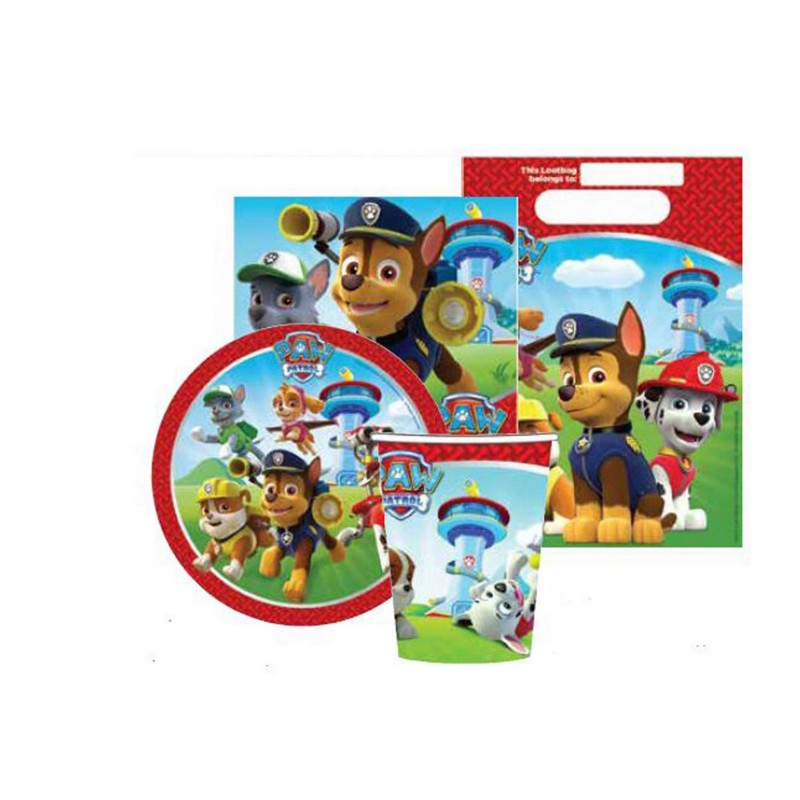 Paw Patrol Party Packs For 8 Guests 40 pk