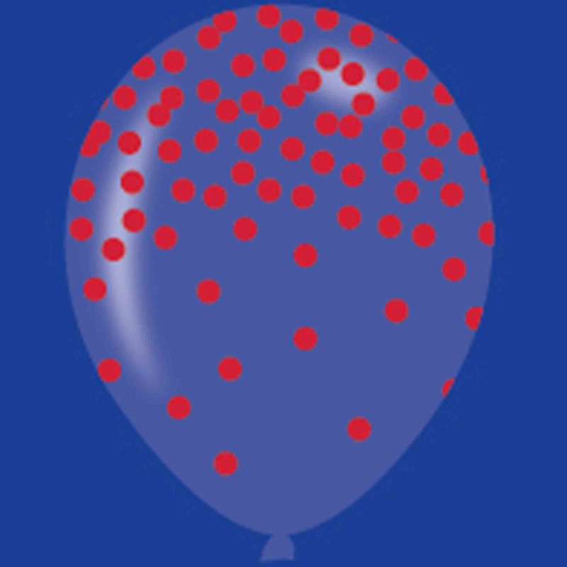 Brights Confetti Latex Balloons 27.9cm 6 pk