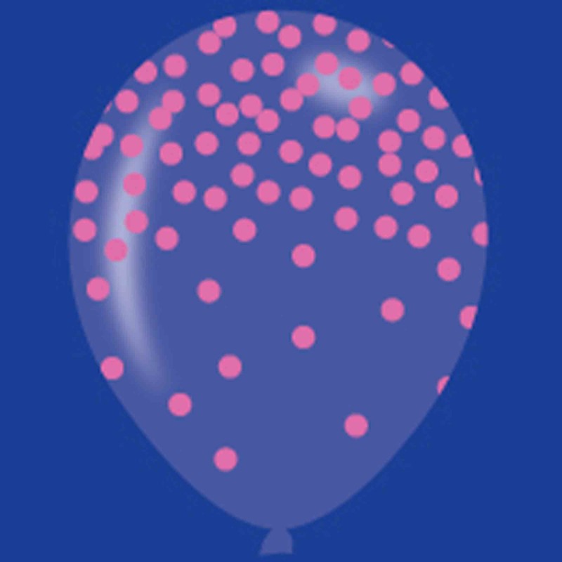 Pastels Confetti Latex Balloons 27.9cm 6 pk