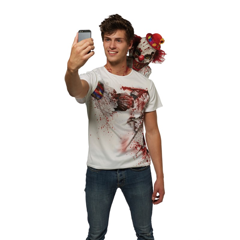Clown Halloween Selfie Shocker Adult Costume