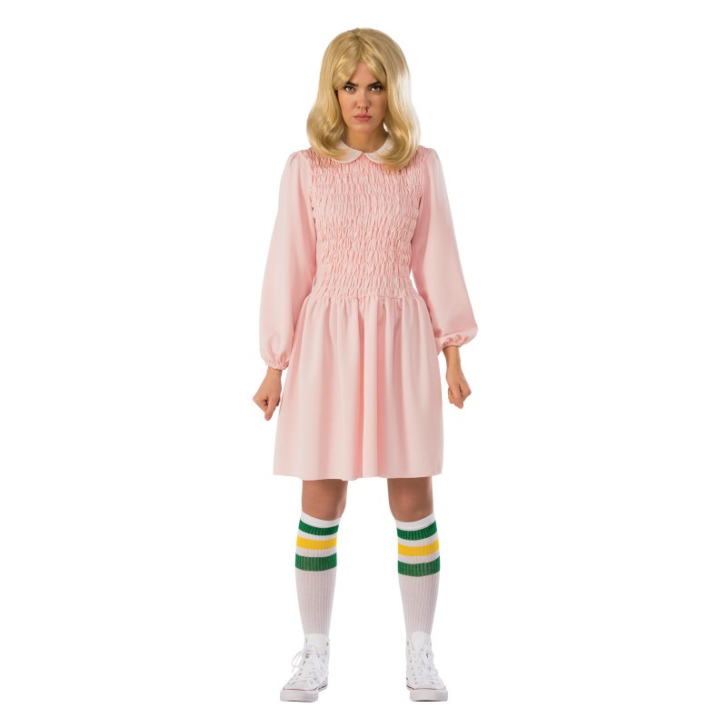 Stranger Things Eleven Pink Dress Adult Costume