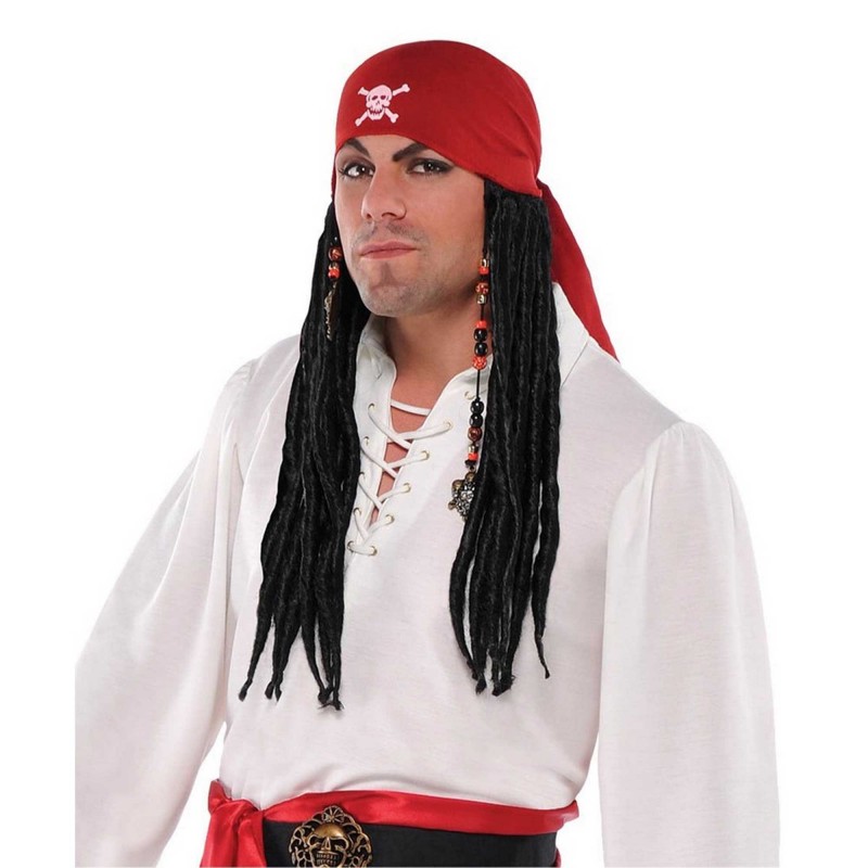 Pirate Party Supplies - Bandana with Dreads - NFS Party