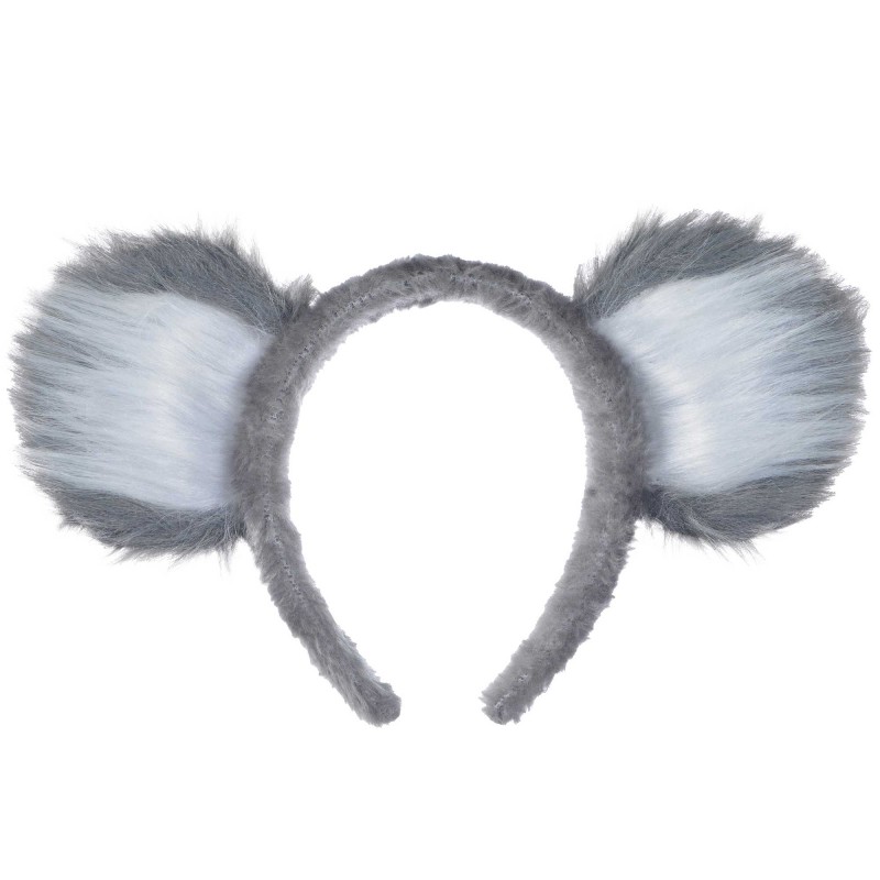 Koala Furry Ears Headband Adult Size - NFS Party
