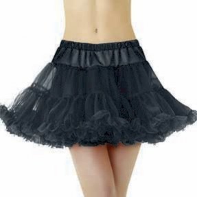 Full Black Petticoat Adult Standard Size