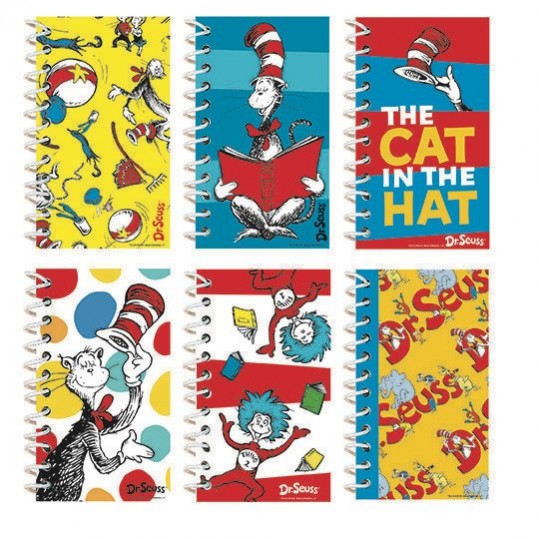 Dr Seuss Notepad Favours Pack of 12