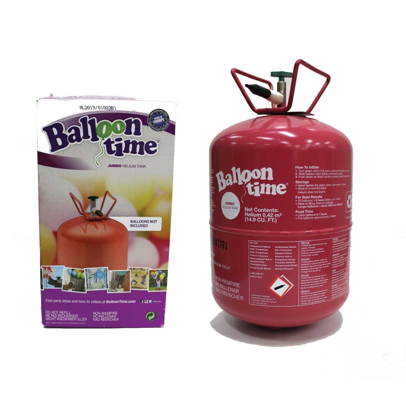 Jumbo Helium Tank with 50 Latex Balloons