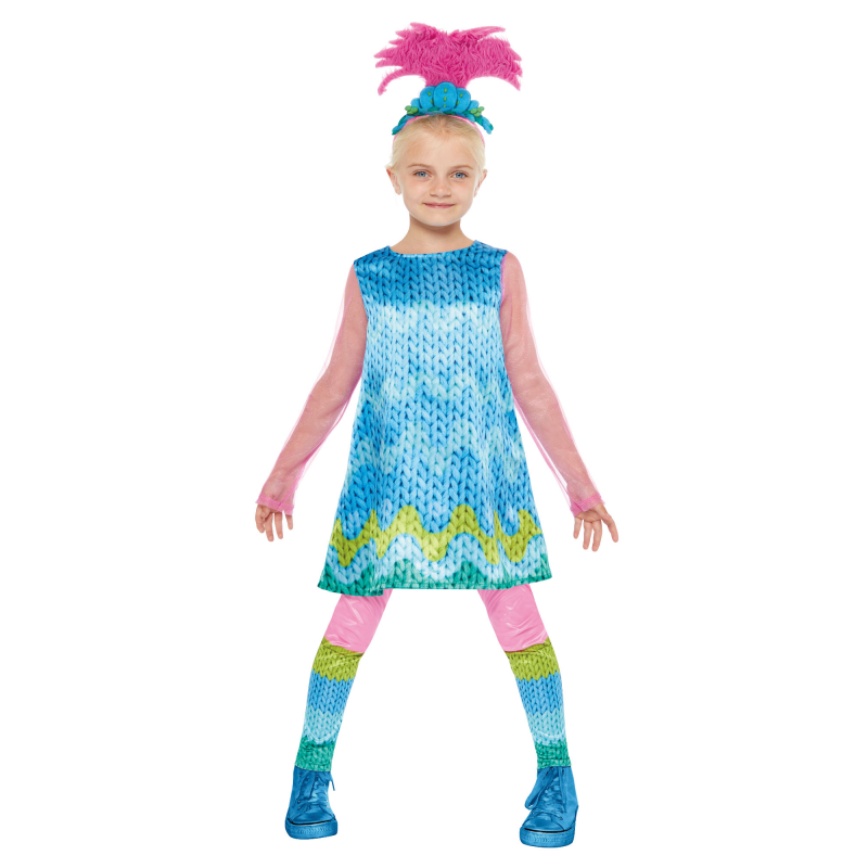 Poppy Trolls 3 Band Together Girl's Costume 4-6 Years