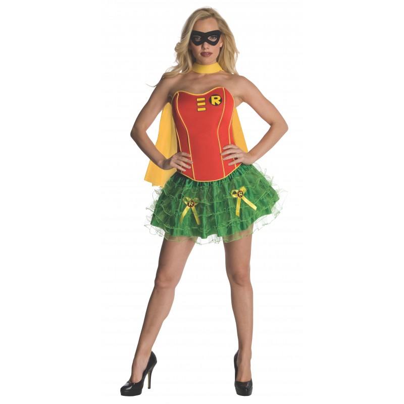 Robin DC Comics Secret Wishes Adult Corset/Skirt