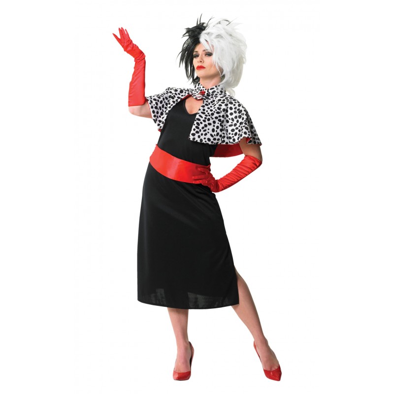 Cruella De Vil 101 Dalmatians Deluxe Adult Costume