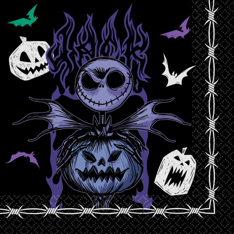 Halloween Nightmare Before Christmas Lunch Napkins 16 pk