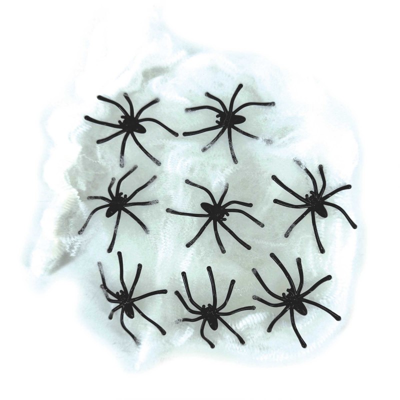 Halloween Stretchable Web & Spiders Fright Night 35g
