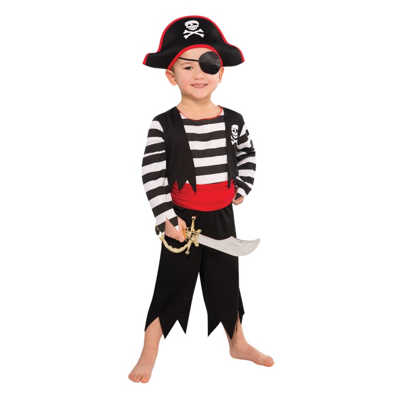 Deckhand Pirate Boy's Costume 6-8 Years