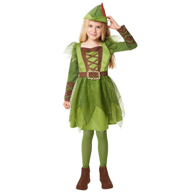 Peter Pan Girl's Costume 4-6 Years