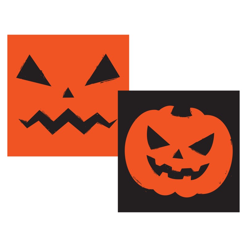 Halloween Pumpkin Fright Night Lunch Napkins 16 pk