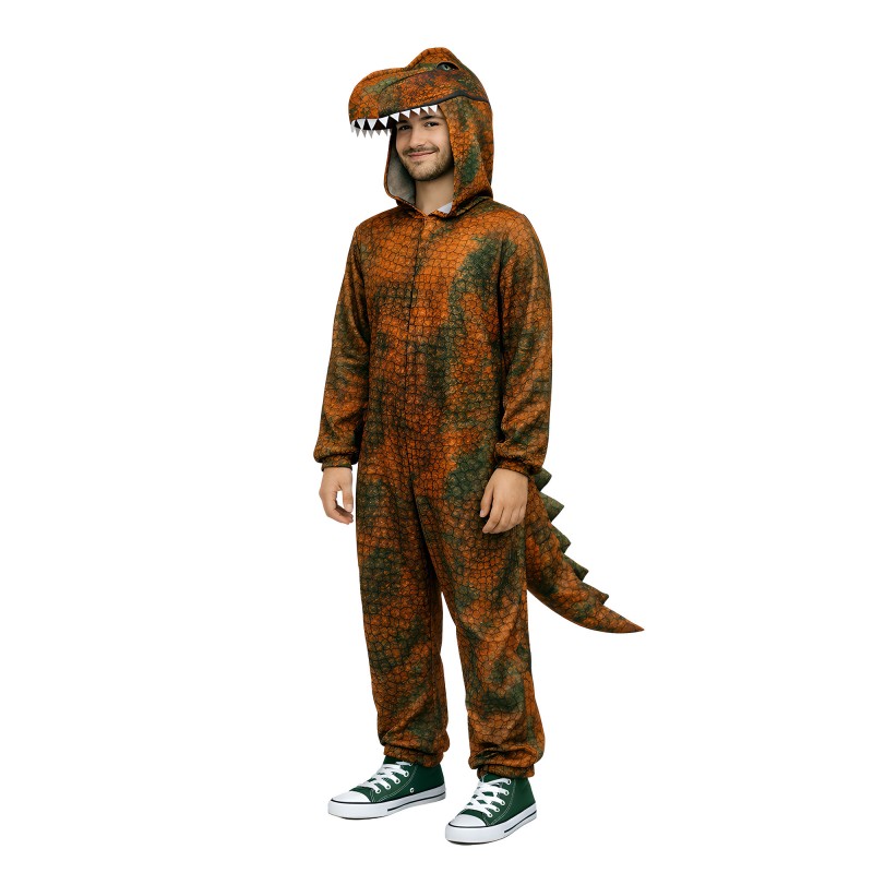 Brown T-Rex Dinosaur Unisex Adult Costumes XL