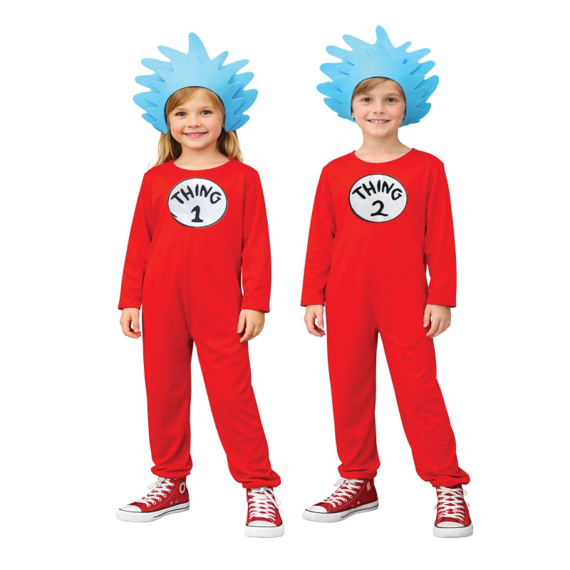 Dr Seuss Thing 1 & 2 Unisex Child's Costumes 10-12 Years