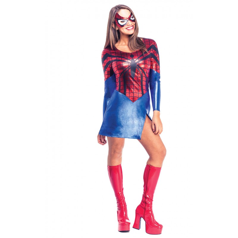 Spider-Girl Dress And Adult Mask
