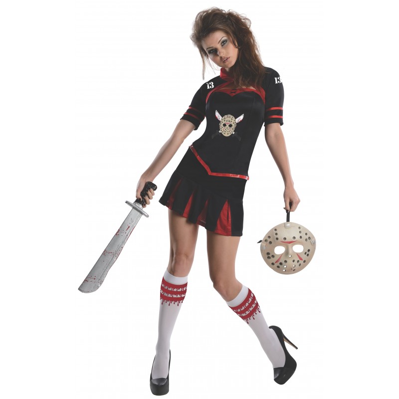 Jason Cheerleader Secret Wishes Corset Adult Costume Halloween