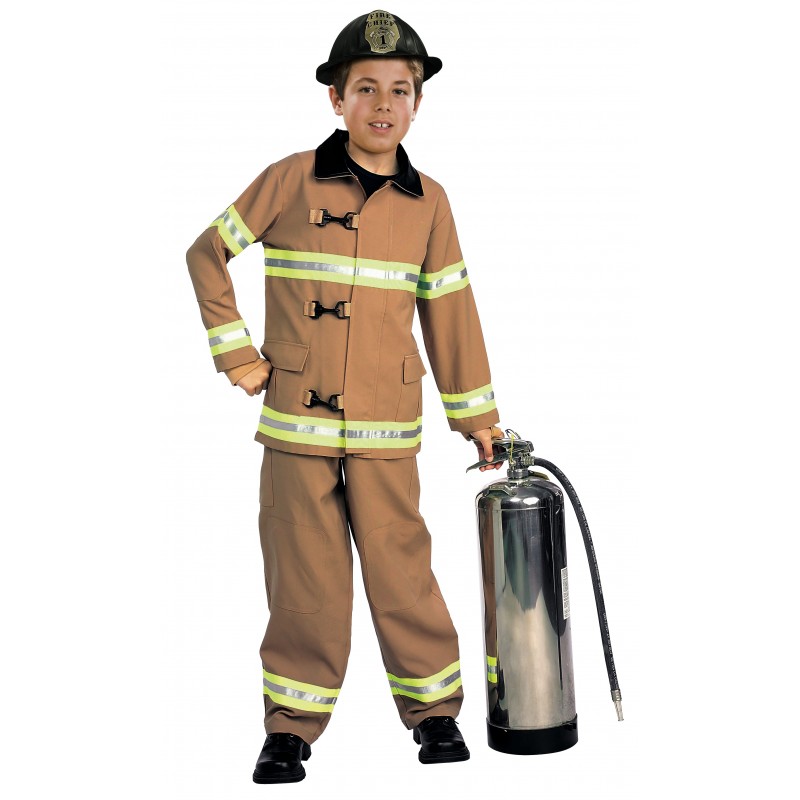 Fire Fighter Deluxe Boy's Costume Careers