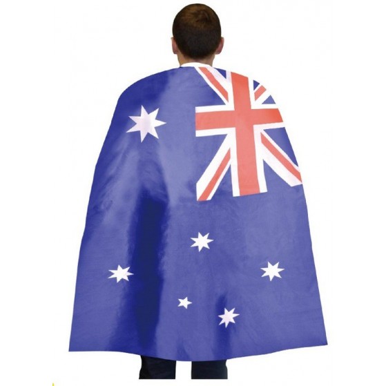 Australia Flag Fabric Cape - NFS Party