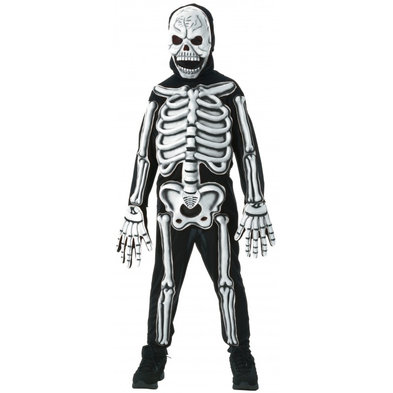 Skeleton Halloween Glow In The Dark Child Costume