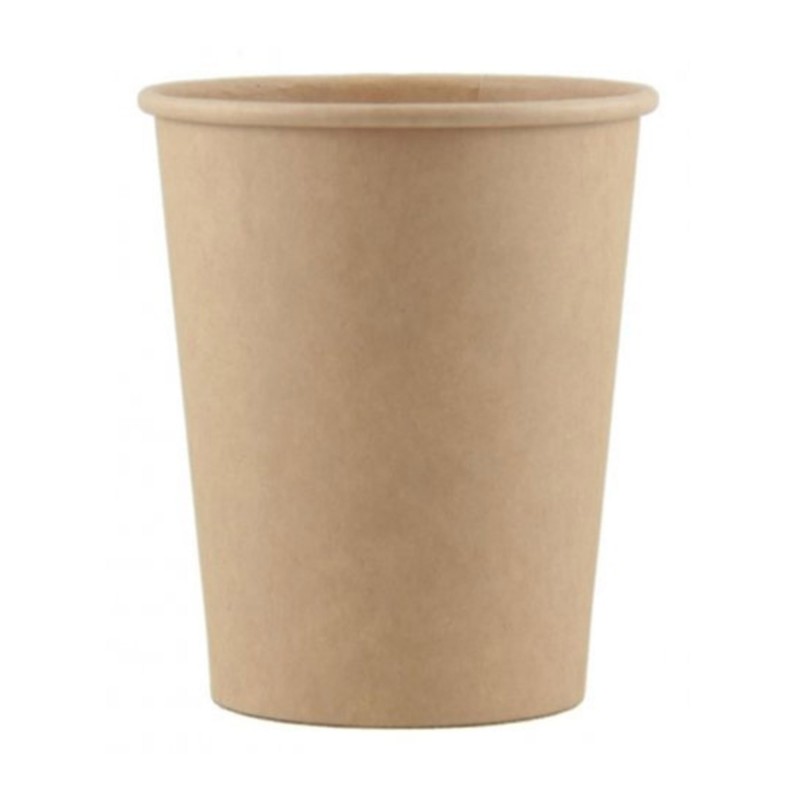 Kraft Paper Cups 266ml Pack of 8