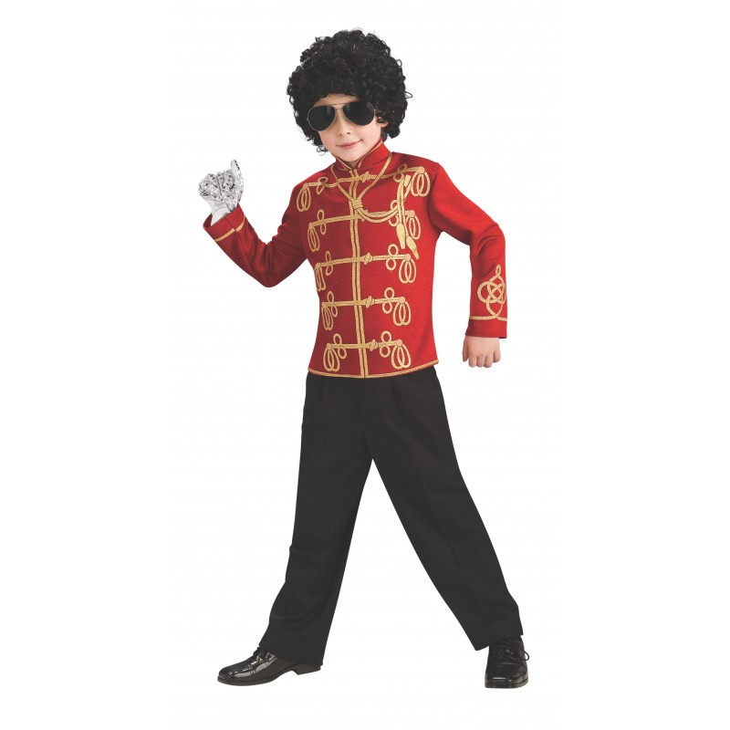 Michael Jackson Celebrities Red Military Child Jacket