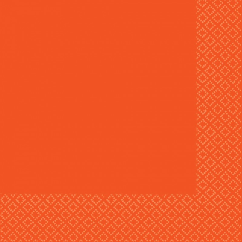 Pumpkin Orange Dinner Napkins 40 pk