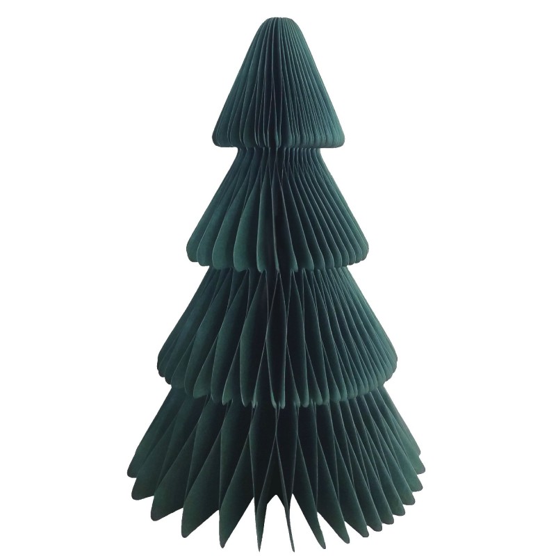 Green Christmas Tree Honeycomb Centrepiece 35cm - NFS Party