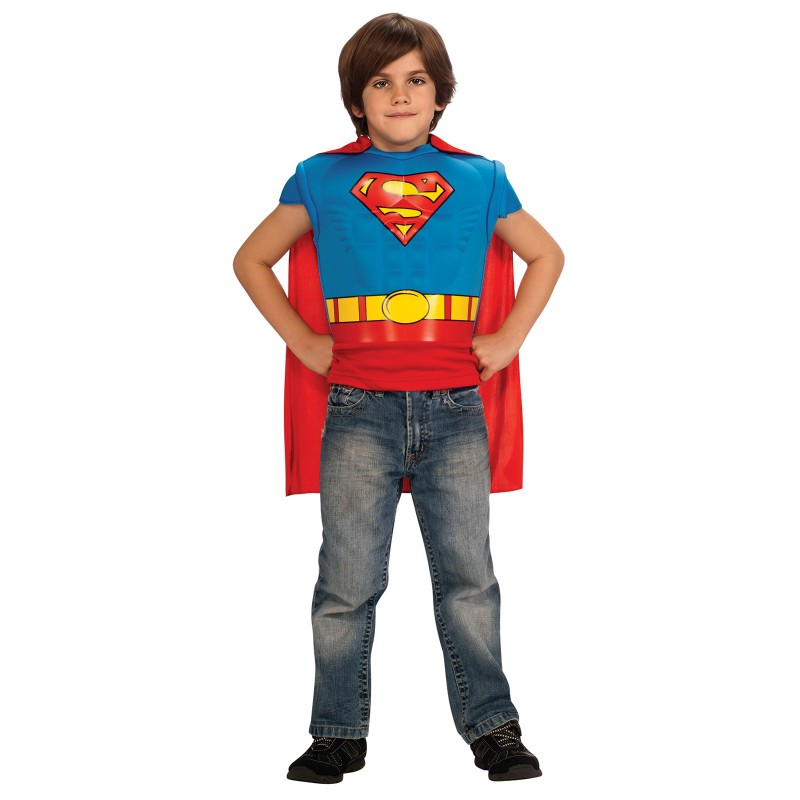 Superman Muscle Chest Costume Child Top