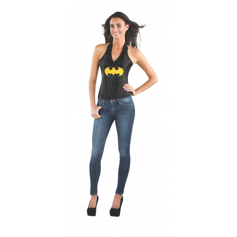 Batgirl Leather-look Adult Corset