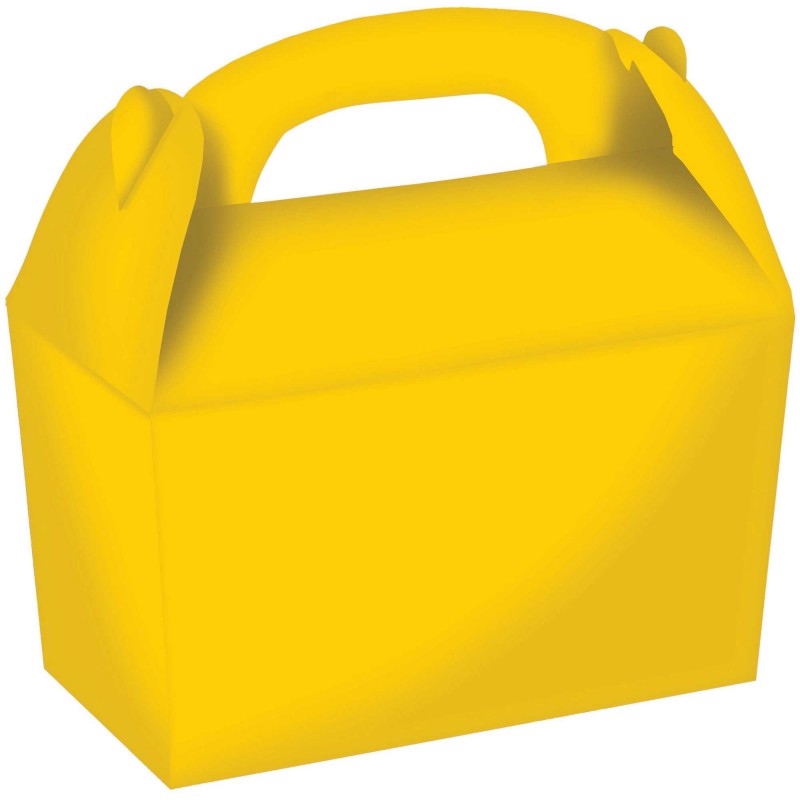 Yellow Draper Box Sunshine Yellow Gable Favour Boxes | Express Party Supplies