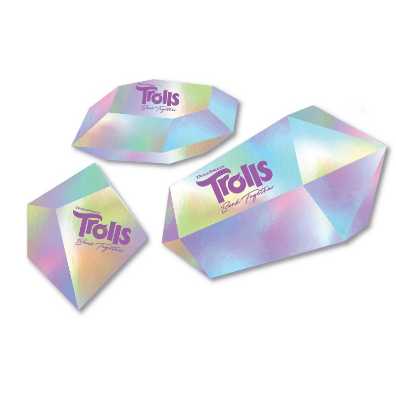 Trolls 3 Band Together 3D Diamonds Decorating Kit 3 pk - NFS Party