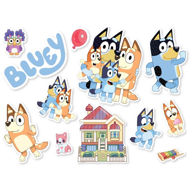 Bluey Cutouts 12 pk - NFS Party