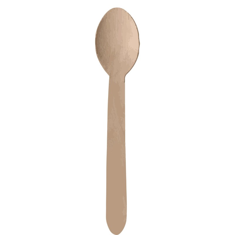 Natural Coloured Wooden Spoons 20 pk