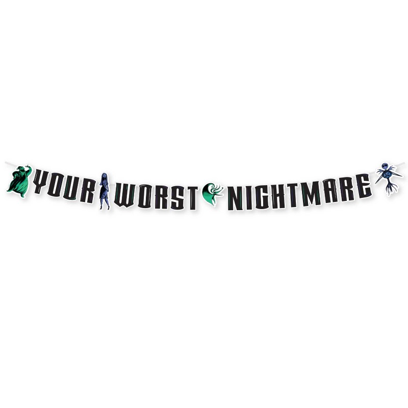 Halloween Nightmare Before Christmas Ribbon Garland