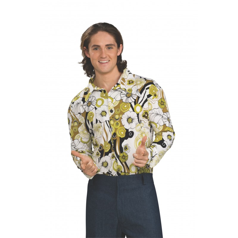 Groovy Green Adult Shirt 1970s