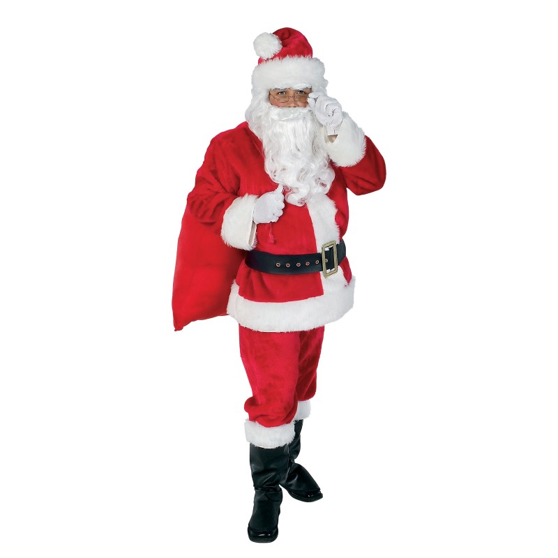 Santa Suit 12 Piece Costume Adult Set Christmas