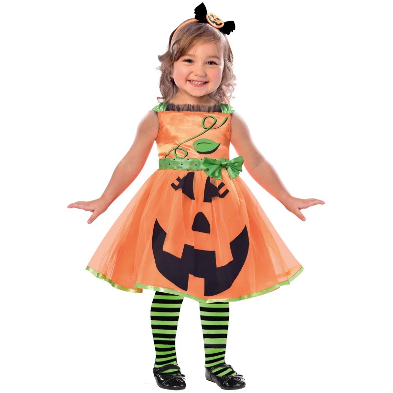 Cute Pumpkin Girl's Costume 2-3 Years