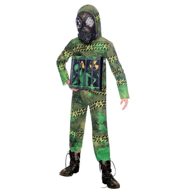 Quarantine Zombie Alien Unisex Kid's Costume 6-8 Years