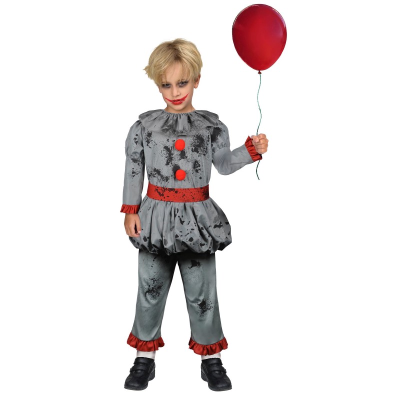 Bad Clown Boy's Costume 10-12 Years