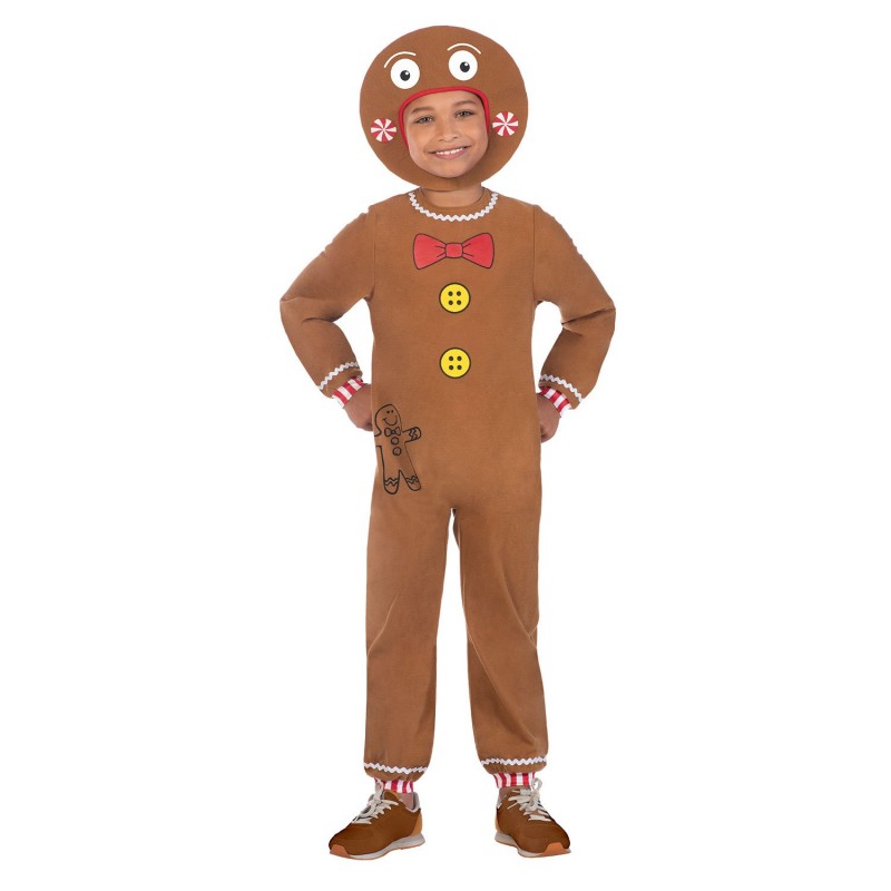 Gingerbread Man Unisex Kid's Costume 6-8 Years